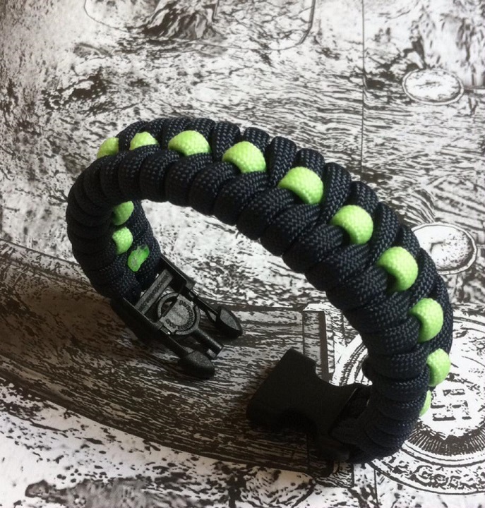 Fishtail Stiched Paracord Glow